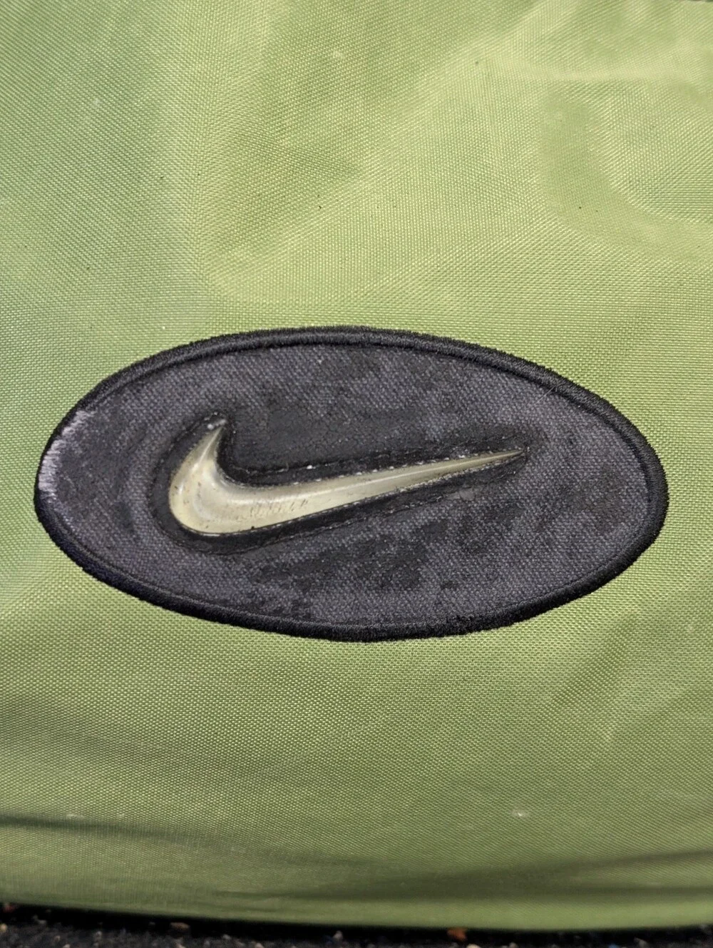 Vintage Nike 90s Military Green Sport Duffle Bag Swoosh Logo